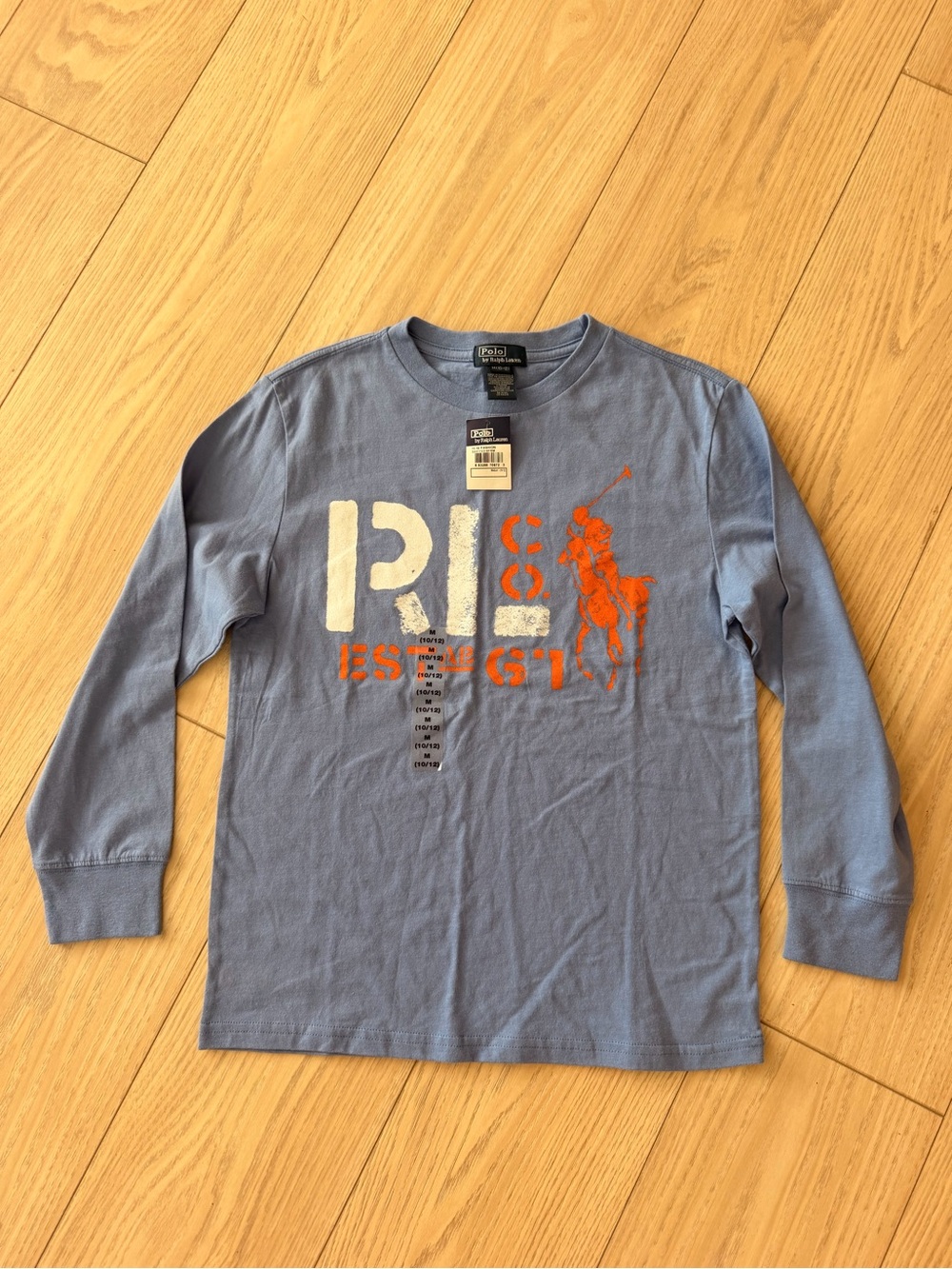 Polo by Ralph Lauren Long-Sleeve Graphic Tee - Light Blue